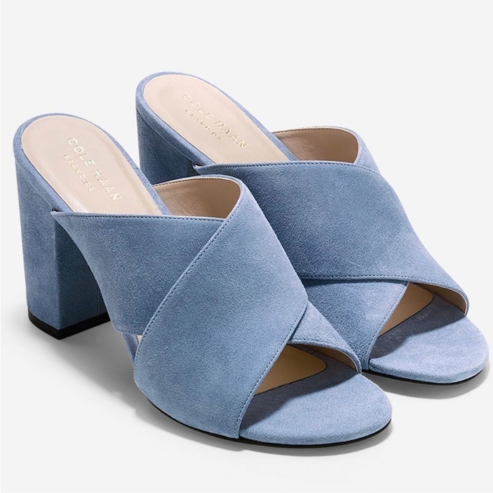 NEW Cole Haan Gabby‎ Mule Sandal Cornwall Baby Blue Size 9B A23
